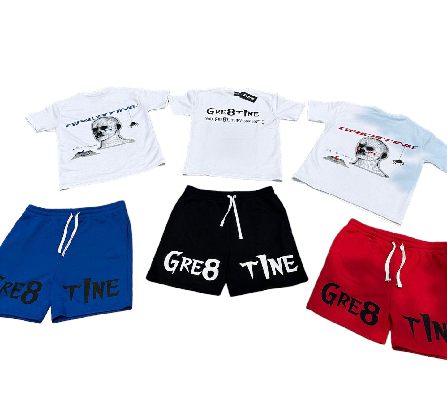 Graphic tees and short set