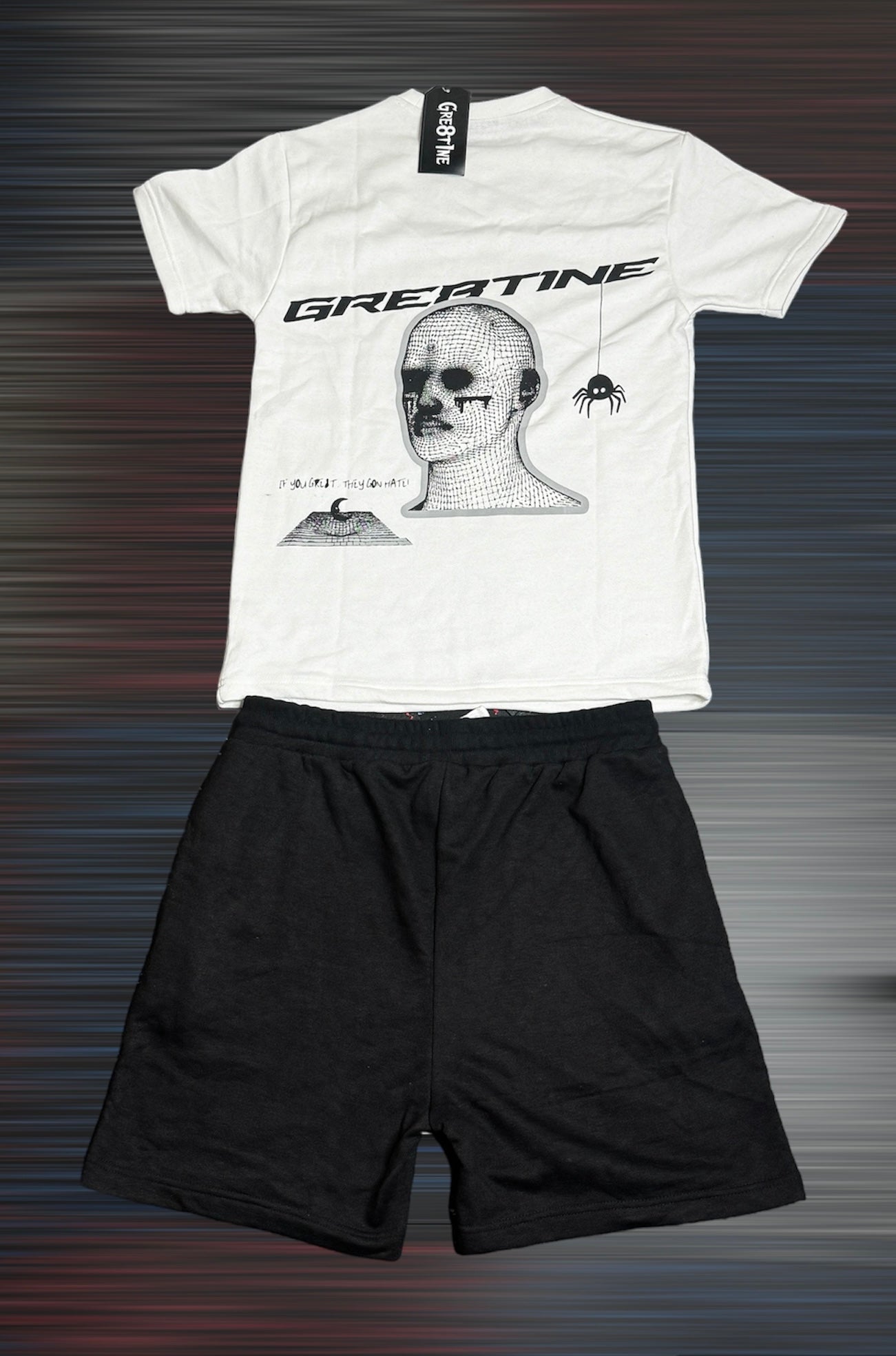 Graphic tees and short set