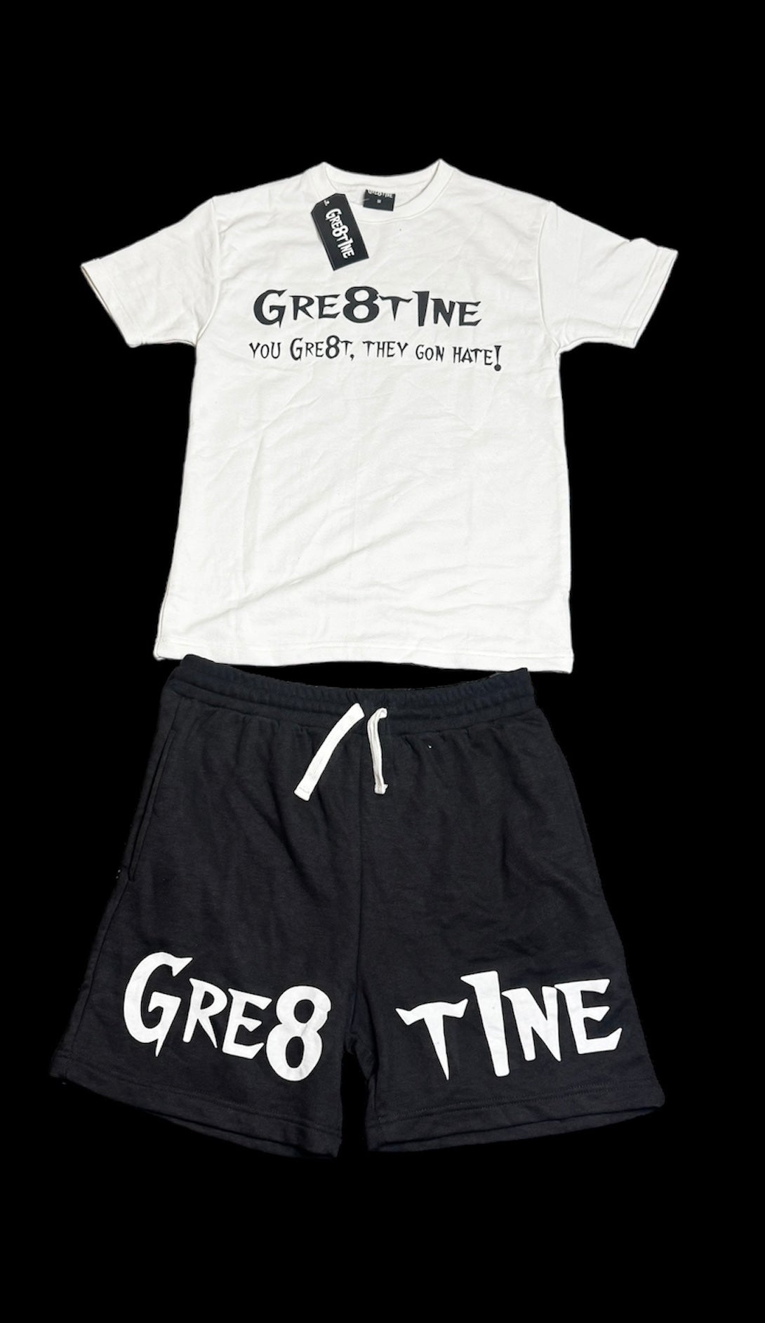 Graphic tees and short set