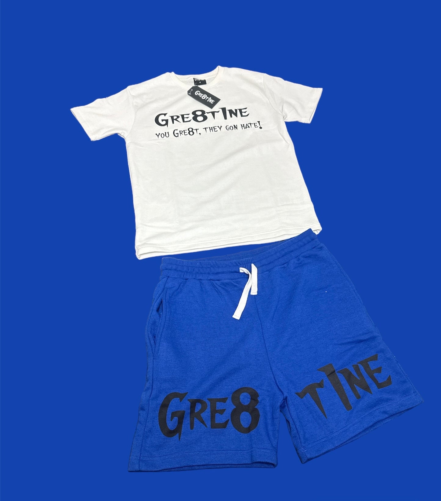 Graphic tees and short set